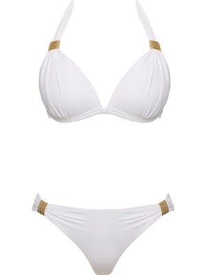 Sailor Moda Aksesuarlı Kaplı Destekli Bikini Takım