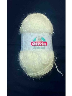 Olivin Simli Kristal İp 5 Adet Fiyatıdır Renk Açık Krem