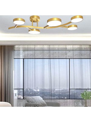 Avize Leyla Ledli Dekoratif Modern Enerji Tasarruflu 3 Renk Işık Oturma Odası  Salon Mutfak