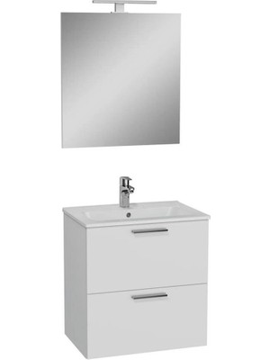VitrA Mia 80 cm Banyo Dolabı Takım Parlak Beyaz