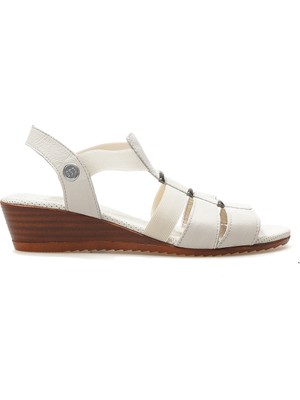 Mammamia Kadın  Deri Topuklu Günlük Sandalet 25Y D25YS-2735 Z