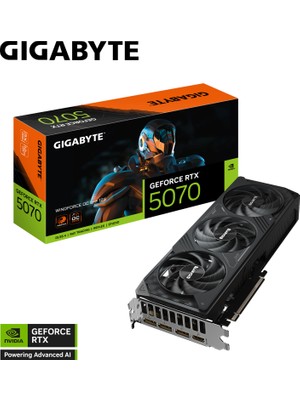 GIGABYTE VGA GeForce RTX™ 5070 WINDFORCE OC 12GB, 192 Bit, GDDR7, HDMI Ekran Kartı - GV-N5070WF3OC-12GD