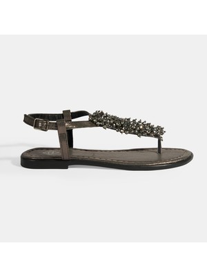 Desa Helenna Gümüş Kadın Slingback Parmak Arası Sandalet