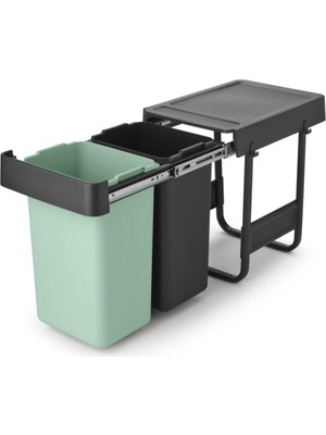 Brabantia Sort&go Buılt–ın Dark Grey Çöp Kutusu 2 x 15L