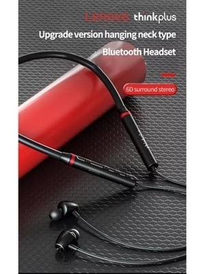 Lenovo Dgehtech Boyunluklu Sporcu Kulaklığı HE05X Thinkplus+ Dokunmatik Kontrolsüz Suya Dayanıklı