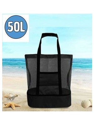 Sıcak Soğuk Korumalı Buzluk Termal Piknik-Kamp-Plaj- Seyahat Çantası 35+15 Litre