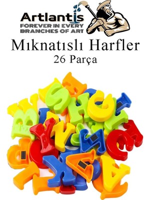 Artlantis Mıknatıslı Harfler 26 Parça 1 Paket Bubu Manyetik Harfler Okul Öncesi Eğitim Harfleri Öğrenme