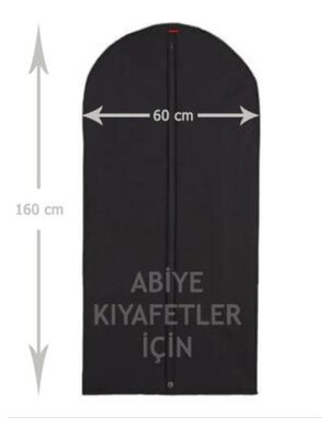 Abiye Elbise Kılıfı Gamboç Siyah 60 x 160 cm