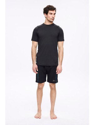 Haşema Spor Kesim Siyah Erkek Kısa Havuz ve Deniz Şortu 5037