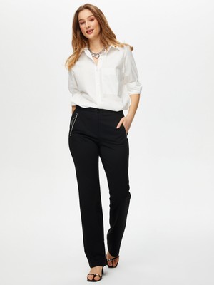 Faik Sönmez Flare Fit Örme Pantolon S25PNT040