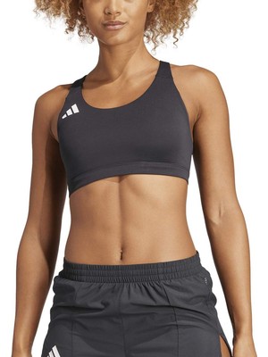 adidas Adizero E Ms Kadın Siyah Bisiklet Yaka Sporcu Sütyeni