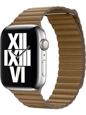 ZORE Watch 40MM Uyumlu Krd-09 Deri Lop Kordon - KAHVERENGI-8680436490693-OTNV71773