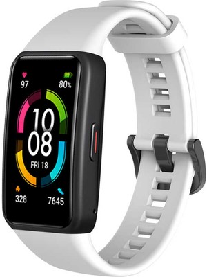 ZORE Huawei Band 6 Uyumlu Krd-47 Uyumlu Kordon - BEYAZ-8682314141864-OTNV54915