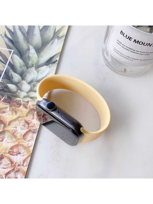 ZORE Watch 38MM Uyumlu Krd-31 Solo Loop Small Kordon - SARI-8682314080149-OTNV47209