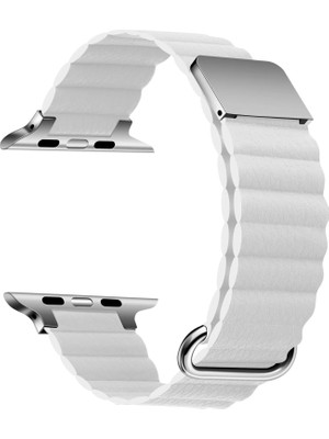 ZORE ​​​watch 42MM Uyumlu Krd-78 Pu Deri Kordon Strap Kayış - BEYAZ-8680436650196-OTNV84095