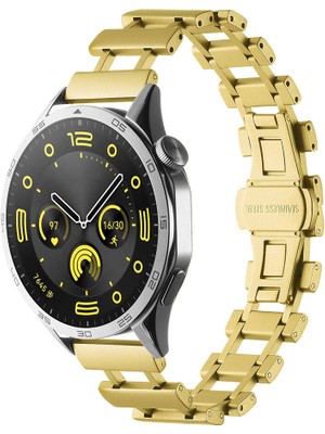 ZORE Huawei Gt2 46MM Uyumlu - Krd-96 22MM Metal KORDON-GOLD-8680436751572-OTNV99048