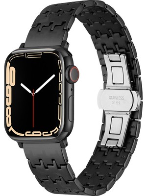 ZORE Watch 7 45MM Uyumlu Krd-86 Metal Kordon - SIYAH-8680436696446-OTNV91091