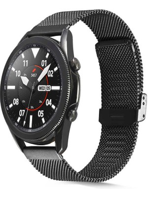 ZORE Xiaomi Amazfit Pace Uyumlu Krd-45 22MM Metal Kordon - SIYAH-8682314135979-OTNV54778