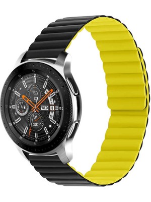 ZORE Xiaomi Amazfit Pace Uyumlu Krd-52 Kordon - SIYAH-SARI-8680436413029-OTNV71519
