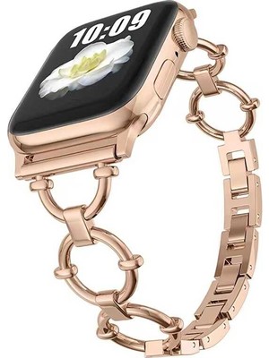 ZORE ​​​watch Ultra 49MM Kordon Uyumlu Krd-56 Metal Strap Kayış - Rose GOLD-8680436420836-OTNV79527