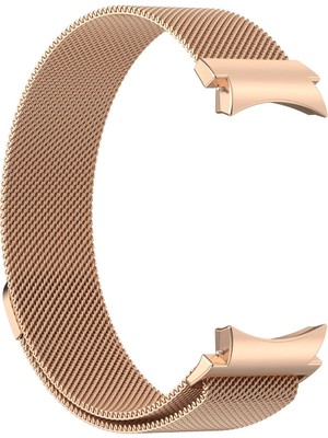 ZORE Galaxy Watch 6 44MM Uyumlu Krd-01 Metal Kordon - Rose GOLD-8680436722862-OTNV94441