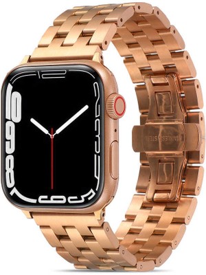 ZORE Watch 38MM Uyumlu Krd-20 Metal Kordon - Rose GOLD-8680436371435-OTNV68683