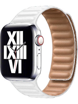 ZORE ​​​watch 40MM Uyumlu Krd-34 Deri Kordon - BEYAZ-8682314092531-OTNV50295