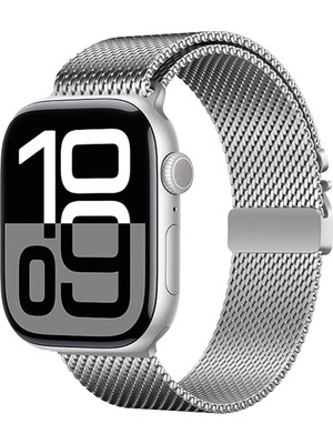 ZORE Watch 10 42MM Uyumlu KRD-121 Metal Hasır KORDON-GÜMÜŞ-8680436814581-OTNV111689