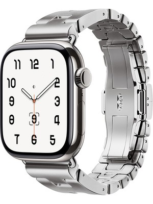 ZORE Apple Watch 10 46MM KRD-125 Metal Kordon Strap KAYIŞ-GÜMÜŞ-8680436818428-OTNV111506