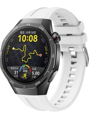 ZORE Huawei Watch Gt5 Pro 46MM Uyumlu KRD-130 Silikon Kordon Strap KAYIŞ-BEYAZ-8680436823538-OTNV112