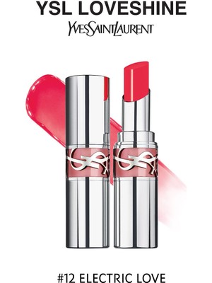 Yves Saint Laurent Loveshine Yoğun Parlaklık Veren Bakım İçerikli Ruj 12 Electric Love 3614274132618