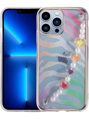Apple iPhone 13 Pro Uyumlu Zore Pilla KAPAK-PEMBE-YEŞIL-8680436519905-TA73813-OTNV