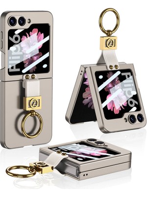 Galaxy Z Flip 6 Kılıf Zore Z Harfli Yüzüklü Kıpta KAPAK-TITANYUM-GRI-8680436805015-OTNV107529