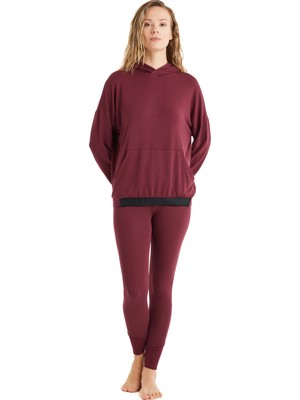 Kadın Tayt 51642 - Bordo