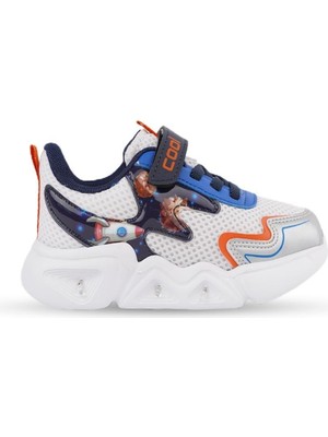 Cihan Shoes Garantili Ortopedik Sneaker Çocuk Işıklı Spor Ayakkabı  26-27-28-29-30 Numara Beyaz