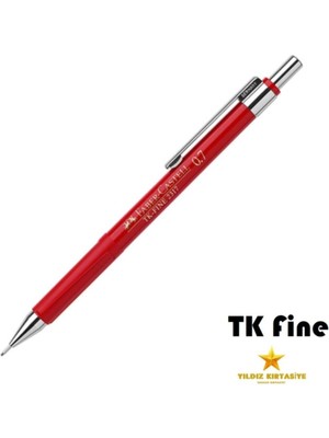 Faber-Castell Tk Fine Versatil Kalem 0.7 mm Kırmızı 231721 Metal Gövde ile Doldurulabilir Tasarım