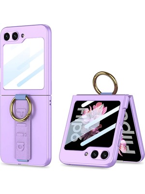 ZORE Galaxy Z Flip 6 Kılıf Kamera Korumalı Yüzüklü Zore Flip Ring Kıpta KAPAK-MOR-8680436798799-OTNV10799