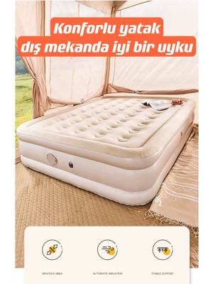Shufa Şişme Kendinden Elektrikli Pompalı Yatak 152X198X40 cm