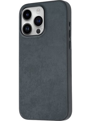 ZORE Apple iPhone 15 Pro Max Kılıf Zore Mikro Fiber Mimoza KAPAK-SIYAH-8680436726365-OTNV93853