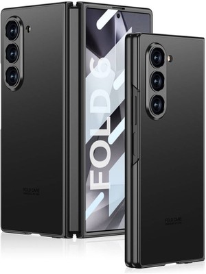 ZORE Galaxy Z Fold 6 Kılıf Titanyum Metal Tasarımlı Zore Kıpta Caz KAPAK-SIYAH-8680436798577-OTNV107879