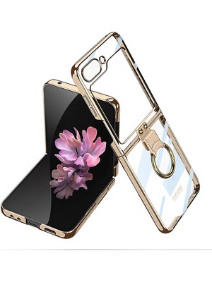 ZORE Galaxy Z Flip 6 Kılıf Zore Yüzüklü Kıpta KAPAK-GOLD-8680436805107-OTNV107523