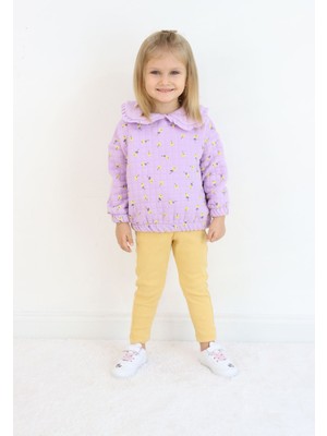 Kız Çocuk Orta Kalınlıkta Taytlı Takım