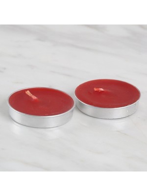 Loren 2'li Tealight Mum Kırmızı