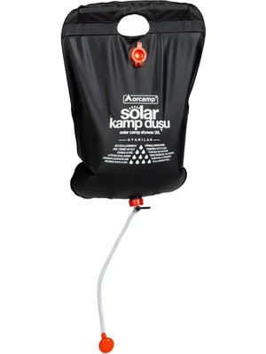 Orcamp Solar Kamp Duşu 20 Litre Kapasite Toksik Olmayan Çevre Dostu Malzeme ile Üretilmiştir
