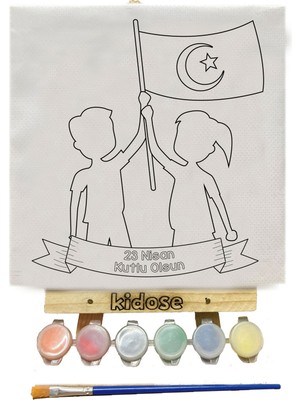 23 Nisan Tablo Boyama Etkinliği - 23 Nisan Sınıf Etkinliği - 23 Nisan Çocuk Bayramı Toplu Etkinlik