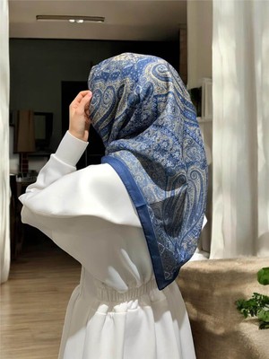 Baştacı Kokulu Soft 0231 Lacivert Eşarp