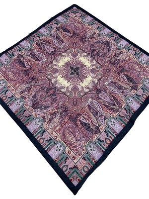 Baştacı Soft Etnik 0229 Lacivert Eşarp