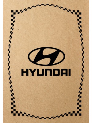 Kraft 120GR Hyundai Oto Paspas Kağıdı 100 Adet - 35X50CM - Kalın Kağıt Baskılı