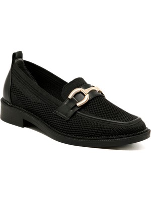 Kadın Oxford ( Klasik) MAR-25Y-039-09 John May Siyah Triko