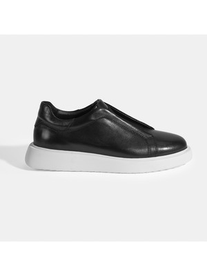 Denissy Siyah Erkek Deri Günlük Ayakkabı